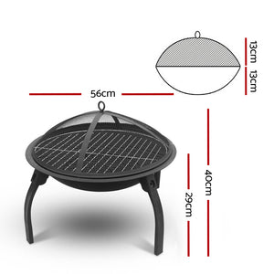 Portable BBQ fire pit